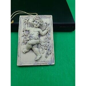 Vintage Ceramic Angel Christmas Ornament Rare